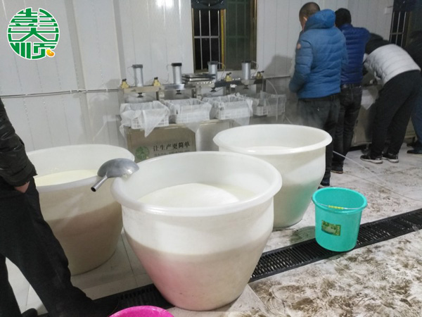 陜西西安客戶豆制品生產(chǎn)現(xiàn)場